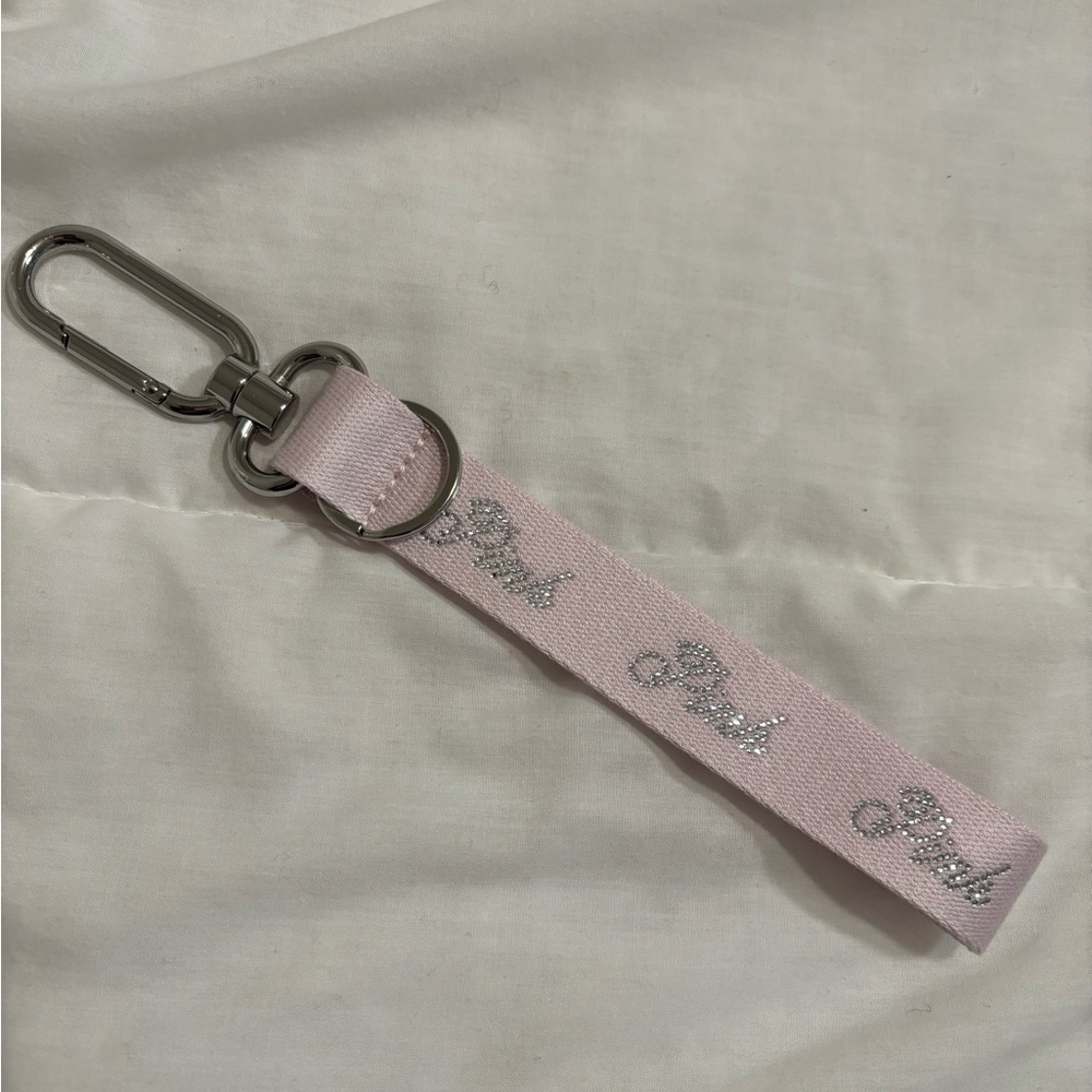 Pink wristlet strap